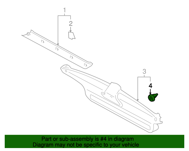 Door Trim Panel Clip Subaru (94078FC010) Subaru Parts