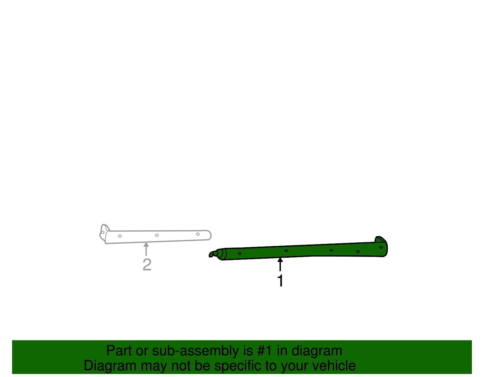 Rocker Molding - Ford (YF1Z-5410176-AAB)