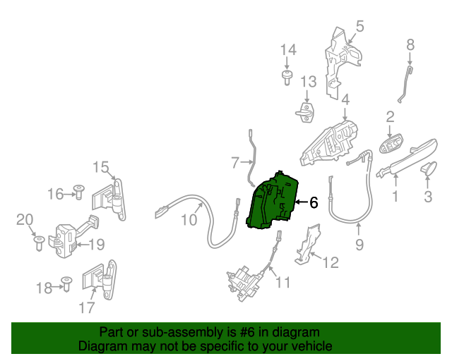 20142019 BMW Lock Actuator 51217281949 OEM Parts Online