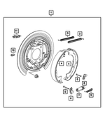 Parking Brake Adapter Assembly, Left - Mopar (68466363AA)