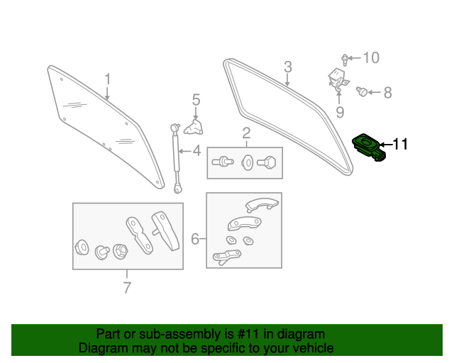 Genuine OEM Ford Part LiftGate Latch Release Switch 1L2Z14018AC