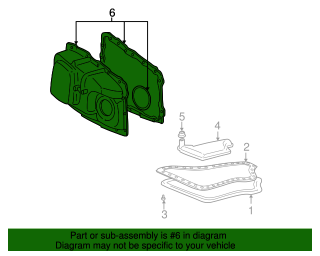 19992005 GM Automatic Transmission Control Valve Body Cover 24211955