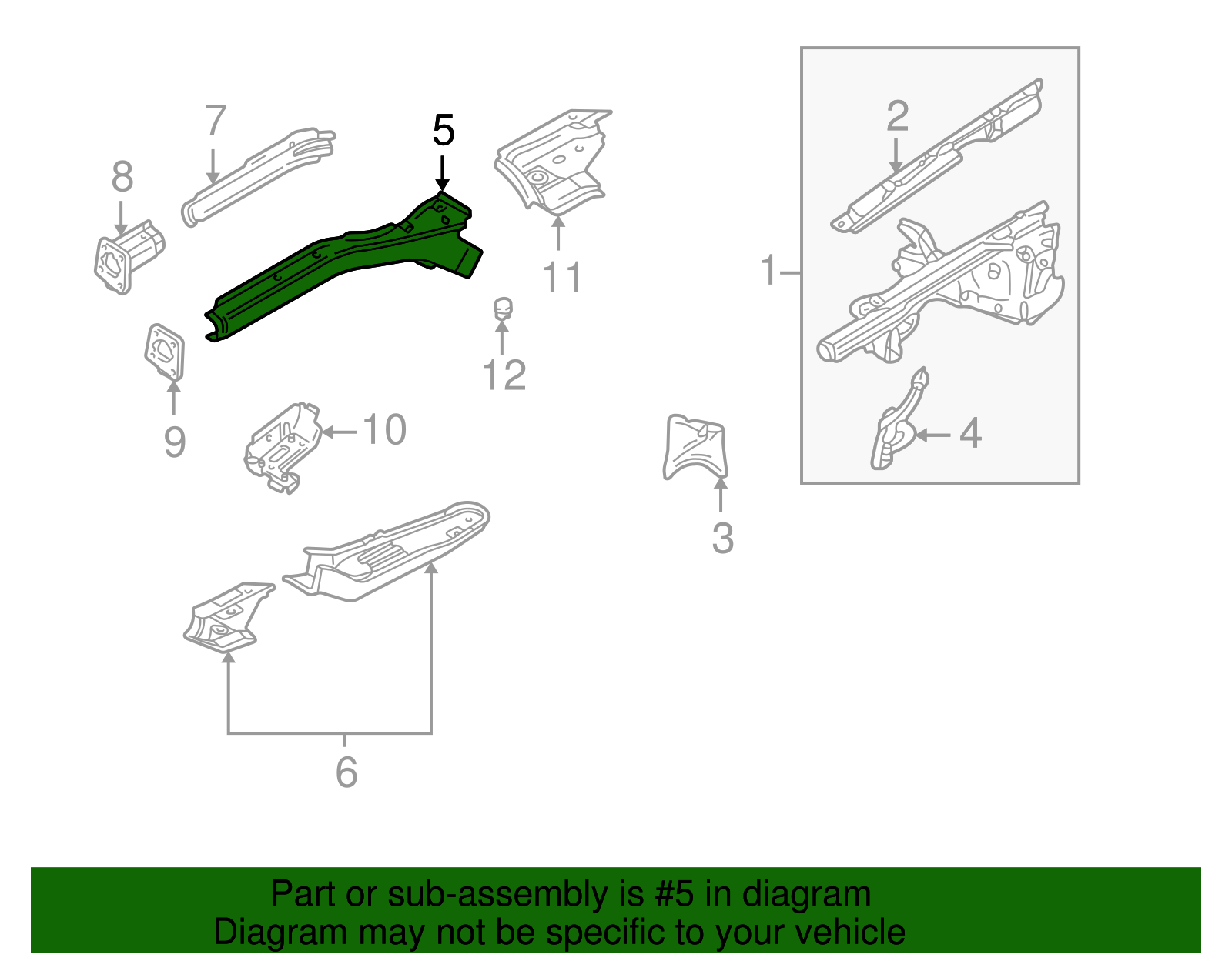 Lower Rail - Volkswagen (8D0-803-103)