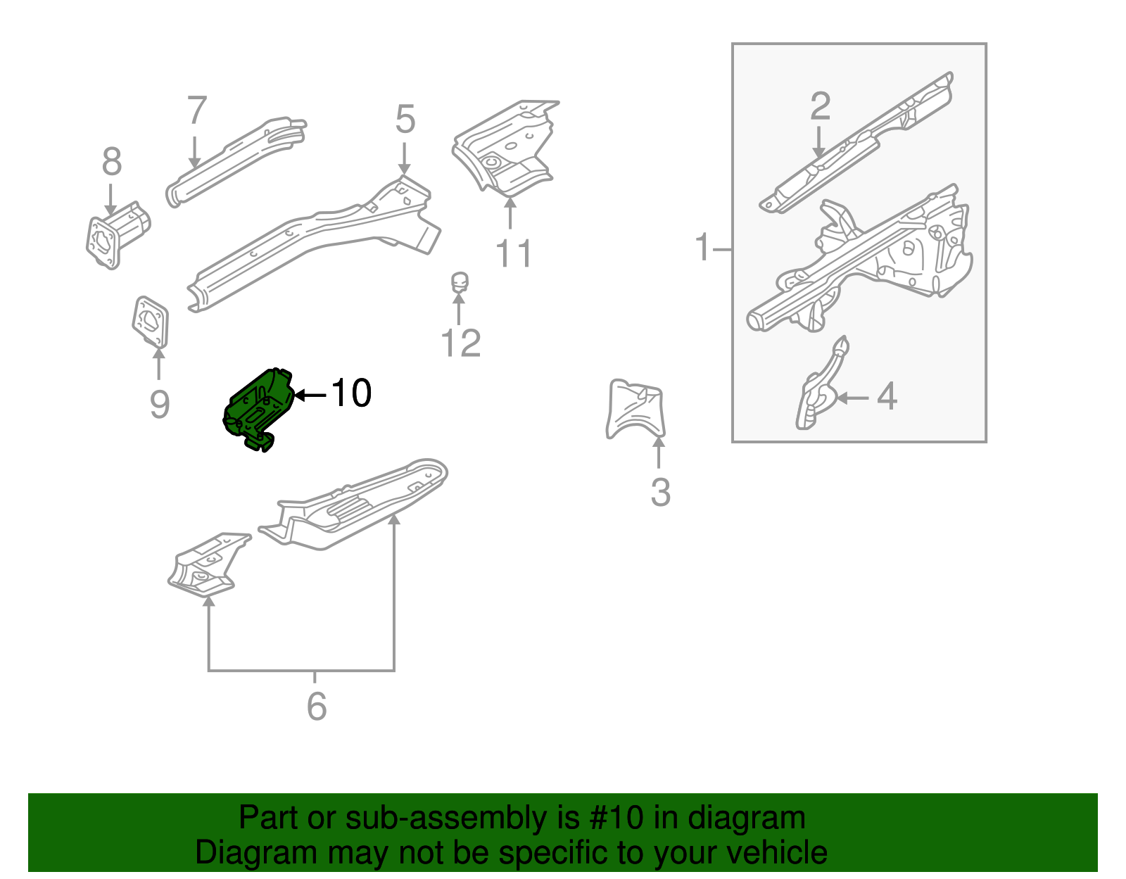 Reinforcement - Volkswagen (8D0-803-117)
