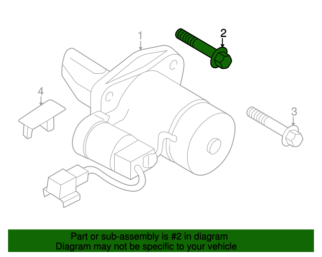 19952001 Nissan Maxima Starter Solenoid Bolt 081210351F Nissan