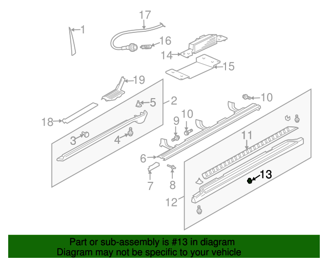2002-2019 Mitsubishi Fender Ledge Cover Clip MR220501 | Auto Parts