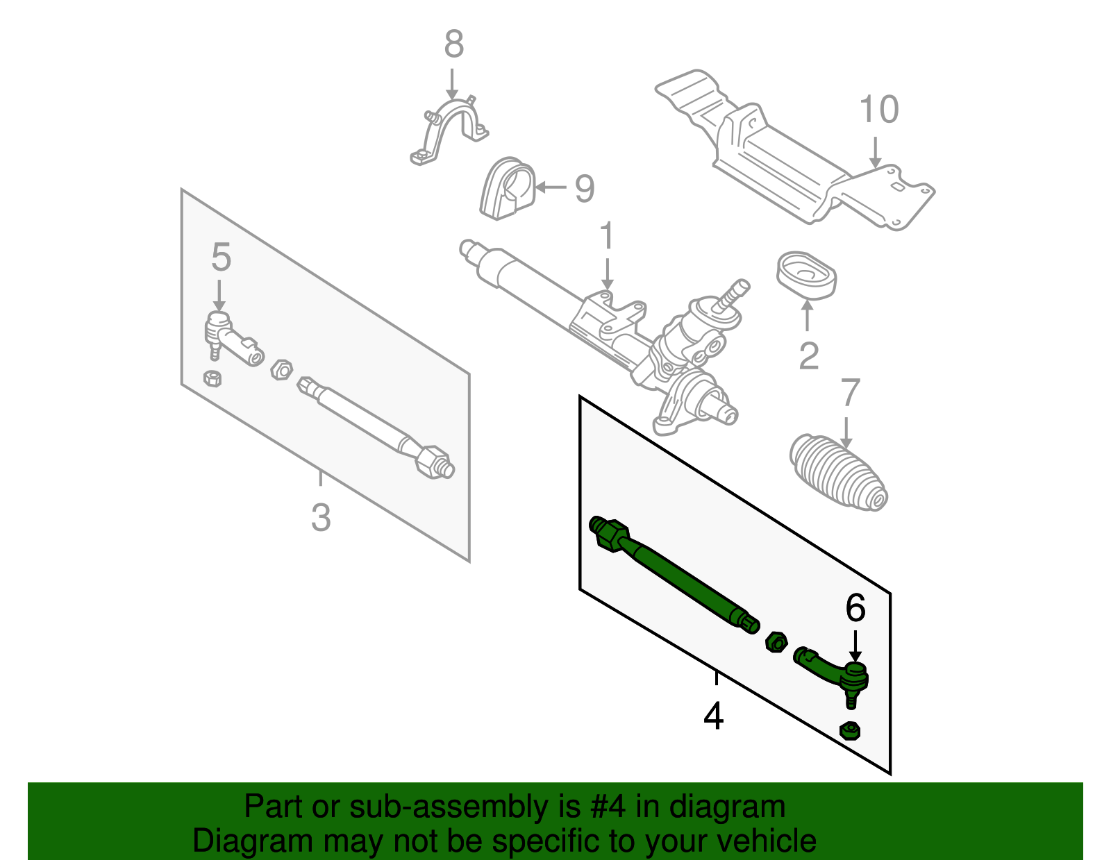Tie Rod Assembly - Volkswagen (8N0-422-803-D)