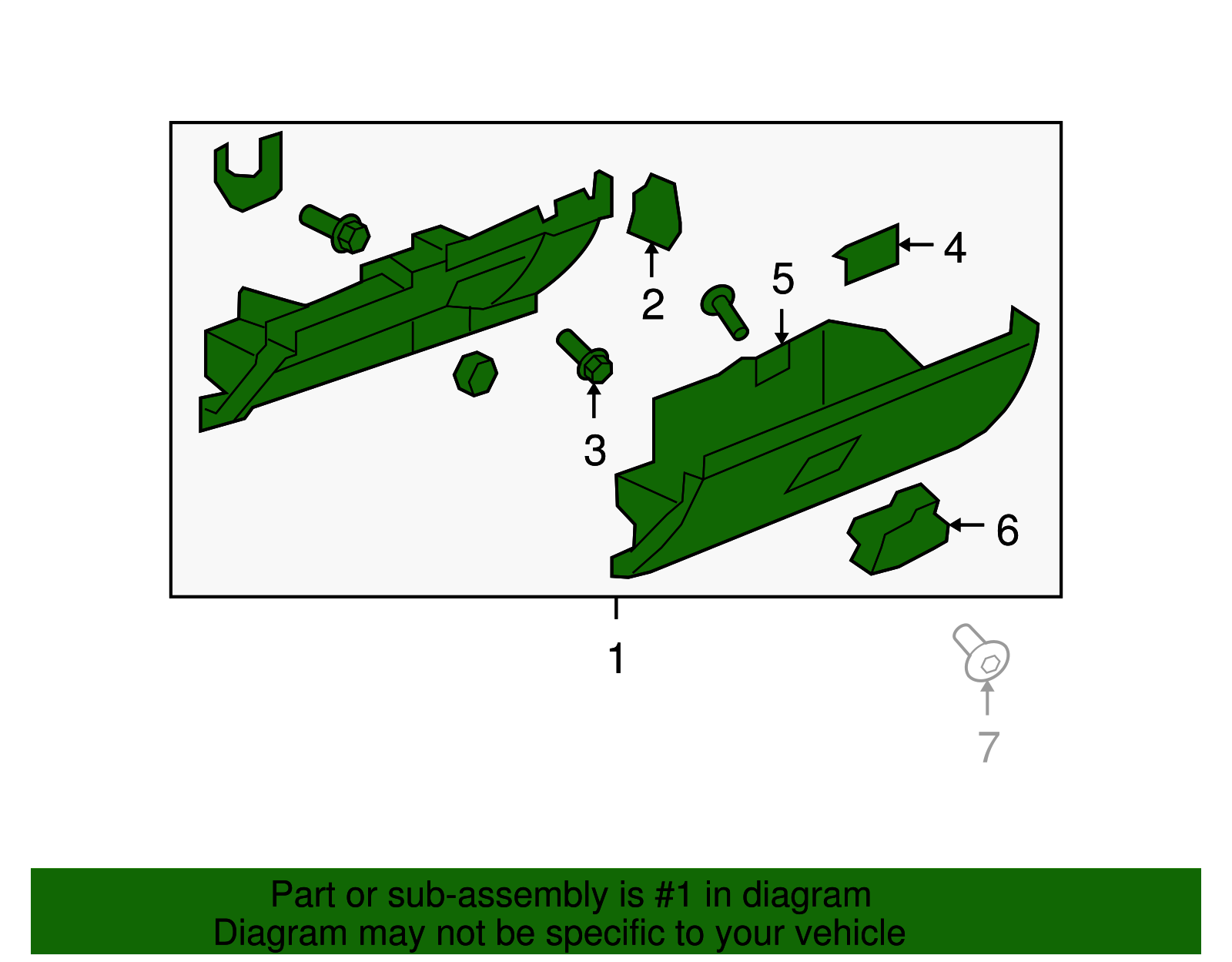 Door Assembly-I/P Compt                      *Brick - GM (25965510)
