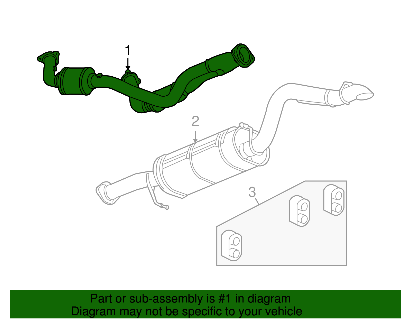 Converter Assembly-3WAY Ctltc (W/ Exhaust Manif P - GM (20854456)