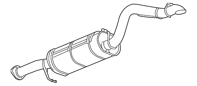 Muffler Assembly-Exhaust (W/ Exhaust Pipe & Tail Pipe) - GM (25947957)