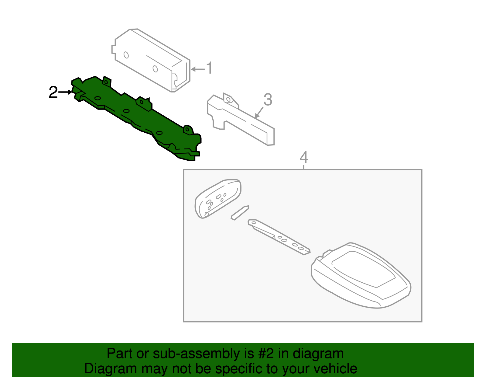 Receiver Bracket - Ford (GR2Z-19A435-A)