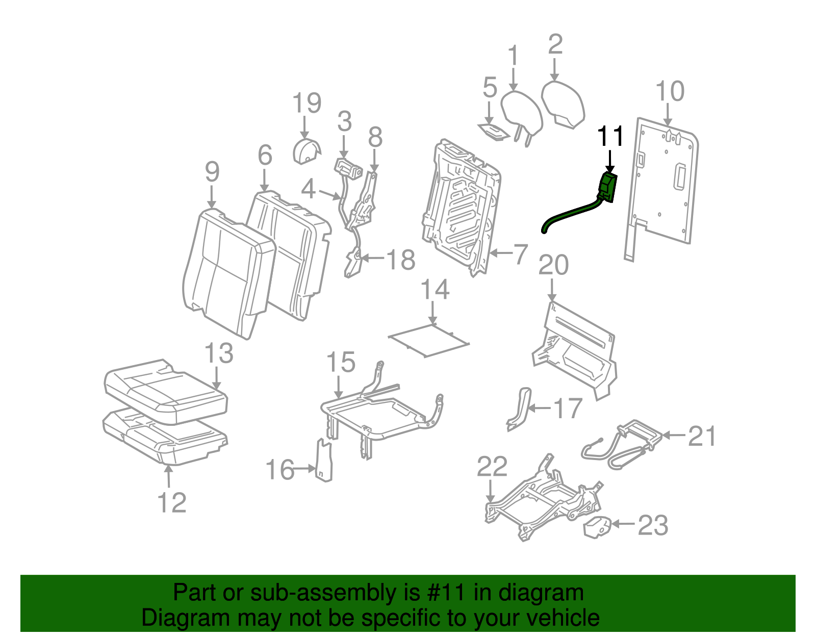 Release Lever - GM (89043302)