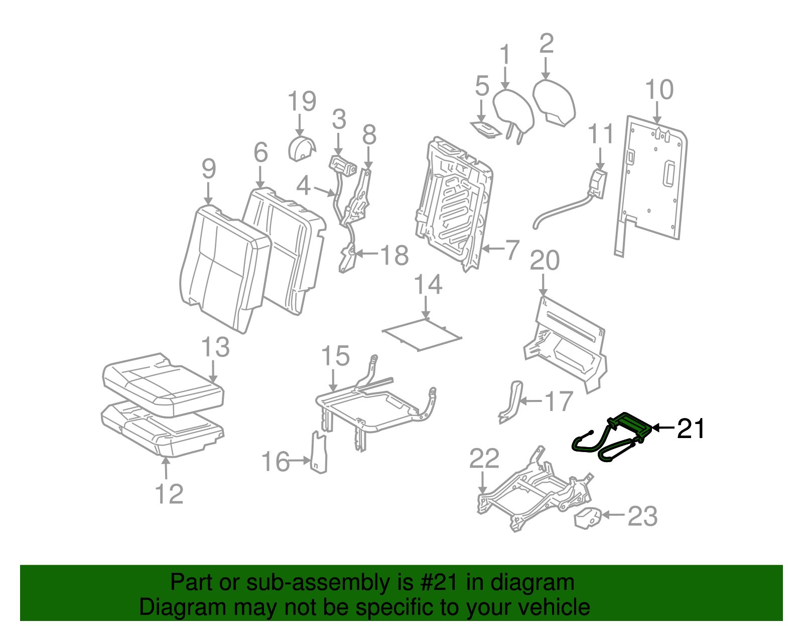 Release Handle - GM (89043308)