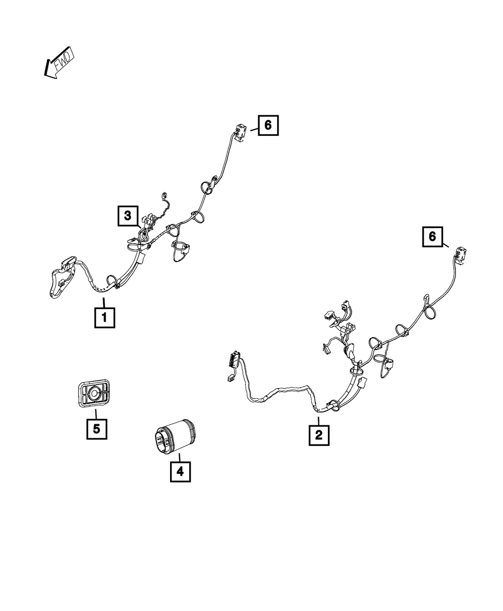 2022-2025 Ram Front Door Wiring 68523530AB | QuirkParts