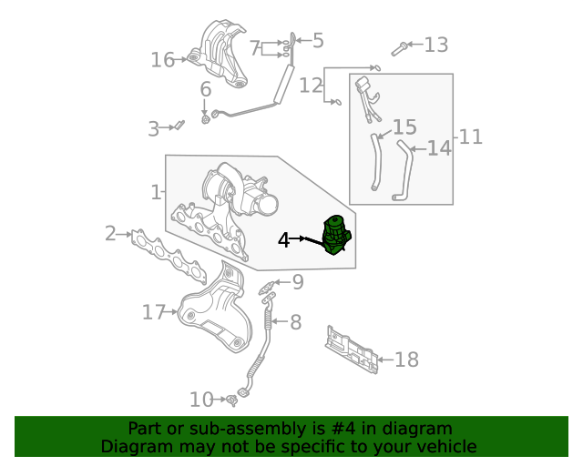 39400-2B280 - Turbocharger Wastegate 2021-2023 Kia Seltos | Kia.Parts Store