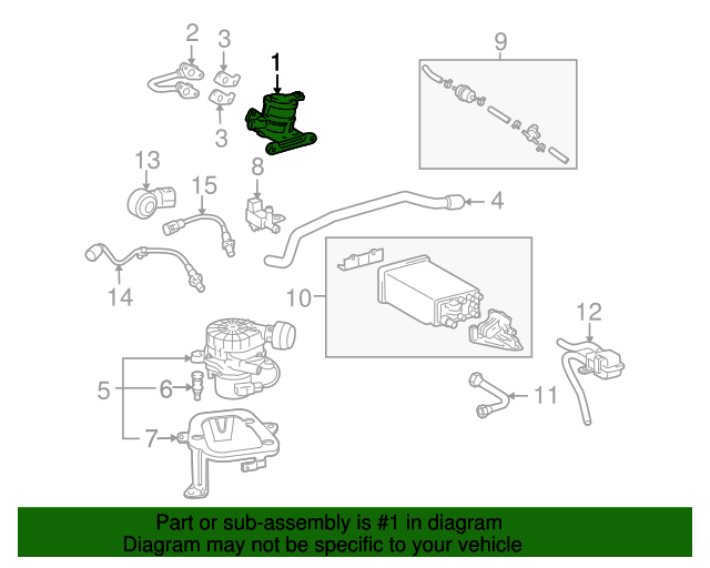 2571075015 Air Switching Valve Assembly 20052023 Toyota OEM