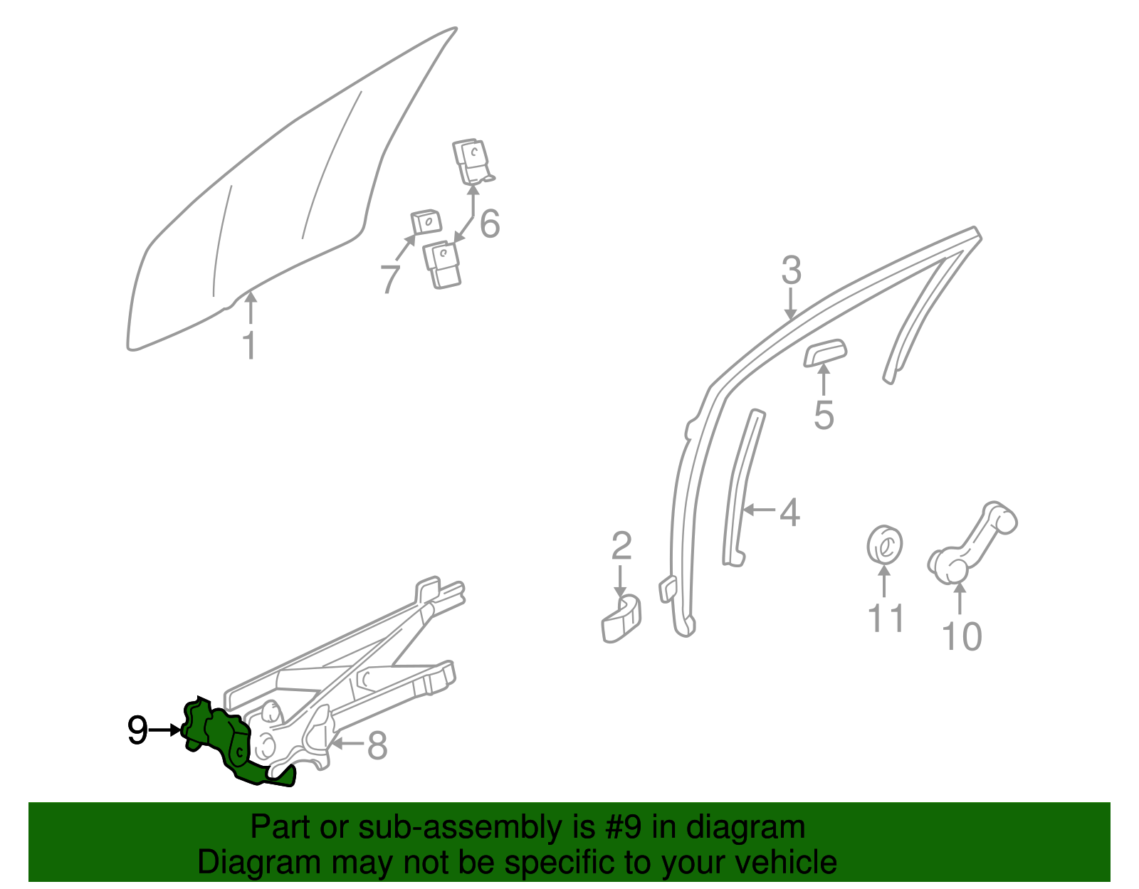 Power Window Regulator Motor - GM (12497971)