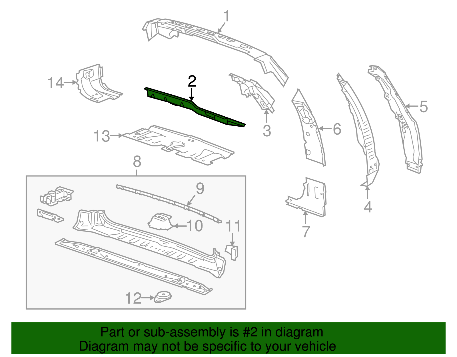 F Frame - GM (84085456)