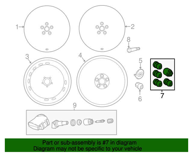 20182023 Land Rover Wheel Lock Kit LR116657 OEM Parts Online