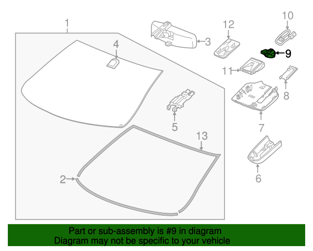 20142022 GM Humidity and Windshield Temperature Sensor 39005091 GM
