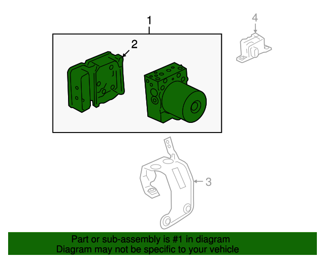 2009 Ford OEM ABS Control Unit 9L1Z2C405C Ford Parts Center