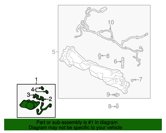 20012005 Pontiac Aztek Headlamp Assembly 10305768