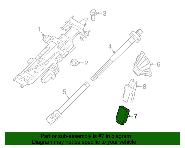 32308842045 Steering Column Control Module 20162023 BMW