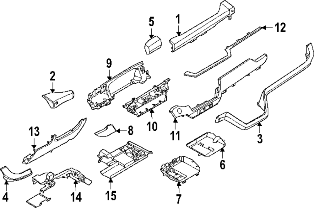 2025 Ford Explorer Center Molding RB5Z-18978-AC | TascaParts.com