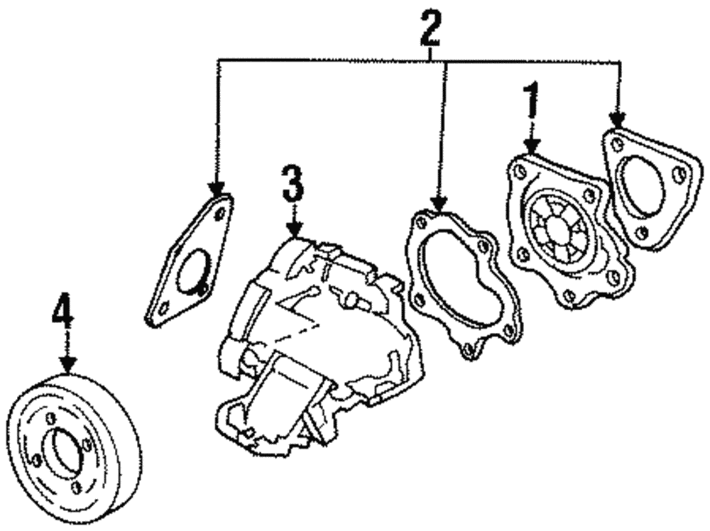 Engine Water Pump Gasket - GM (12353643)