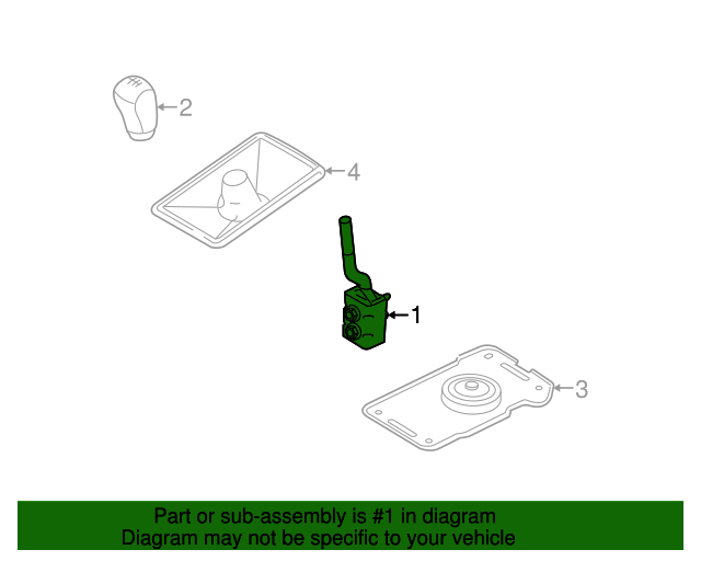 Genuine OEM Ford Gear Shift Assembly CR3Z7210B OEM Ford Parts