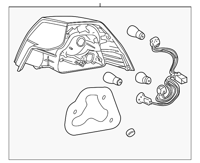 Driver Side Tail Lamp - GM (92202359)