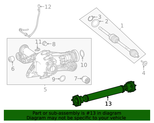 20202023 MercedesBenz Drive Shaft 1674105003 MB OEM Parts