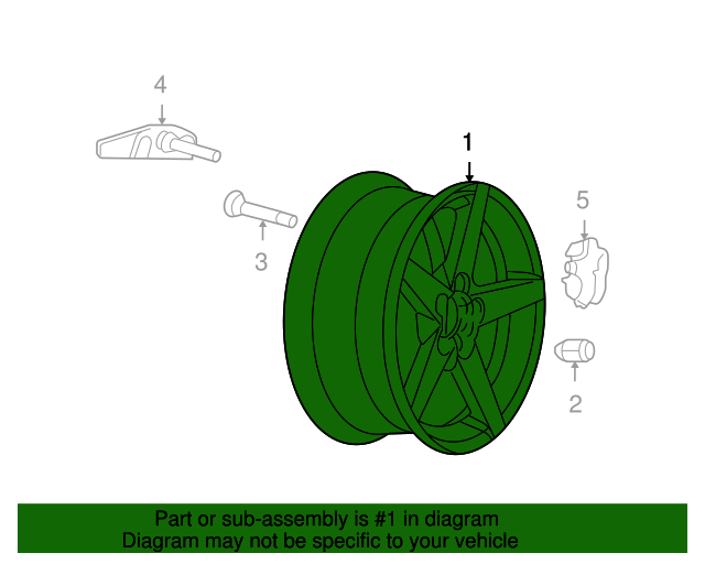 9596909 OEM GM WHEEL GM Parts Center