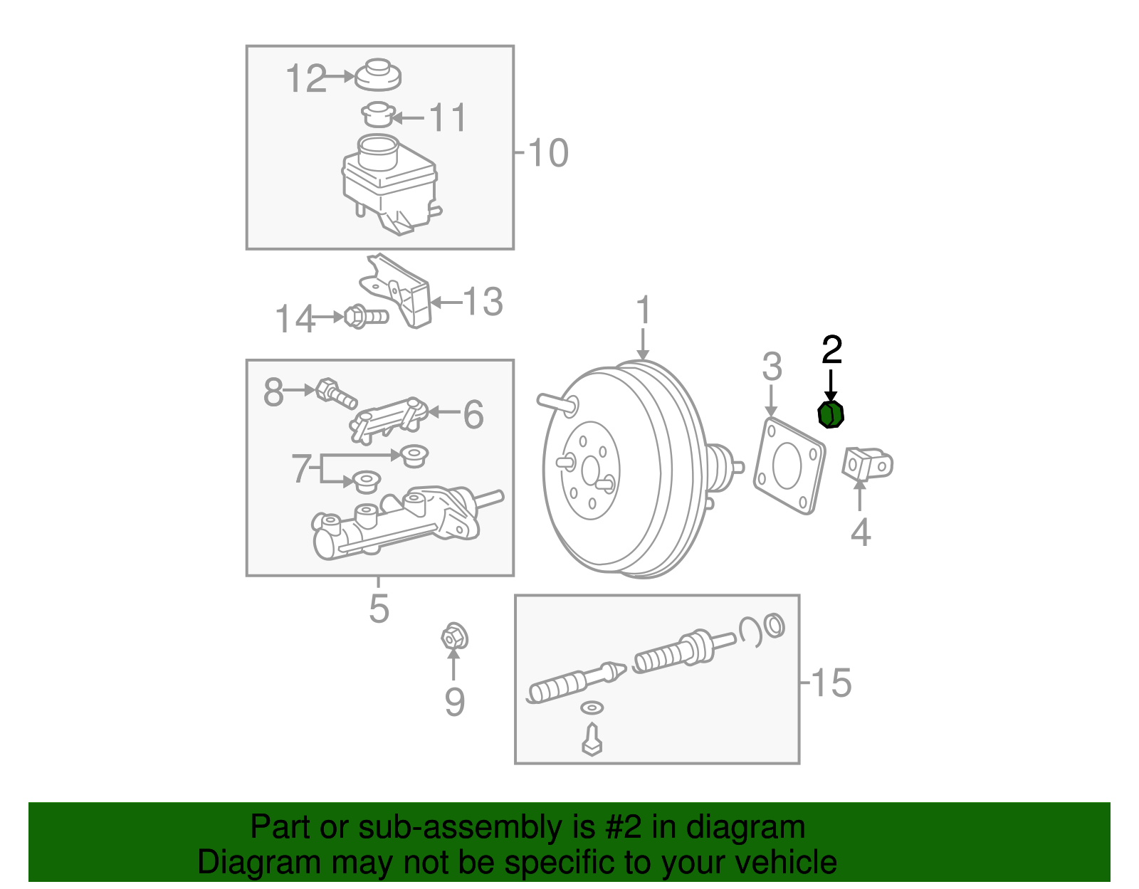 Booster Assembly Nut - Scion (90179-08038)