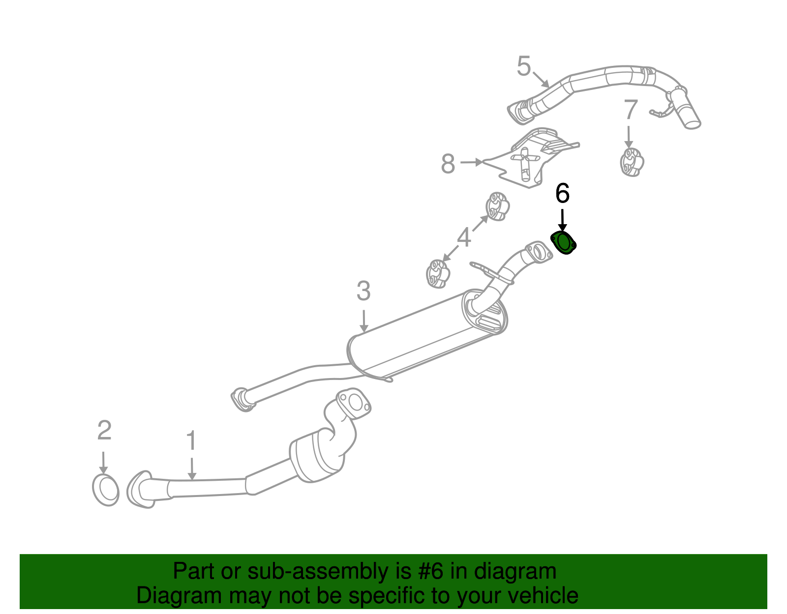 Exhaust Gasket - GM (15036012)