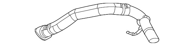 Exhaust Muffler Rear Pipe - GM (94700609)