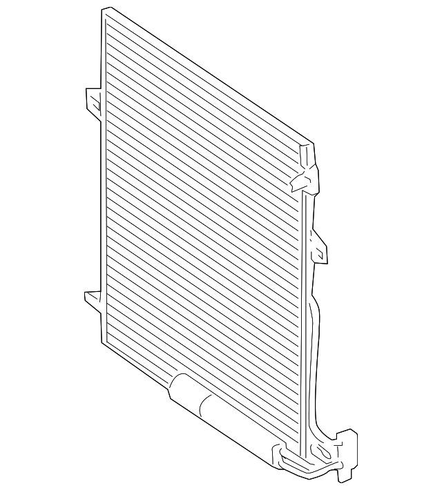 2008-2011 Mercedes-Benz Condenser Assembly 164-500-04-54-64 | MB OEM Parts