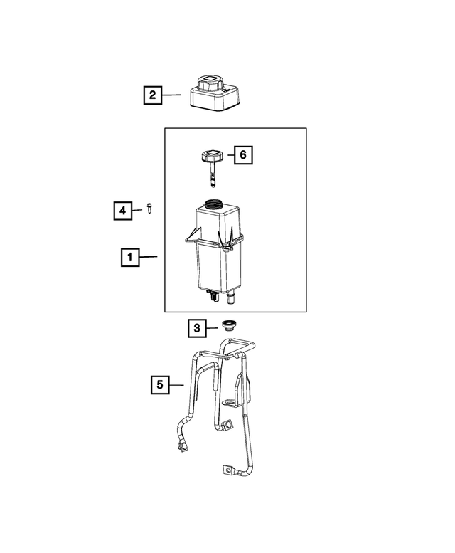 20142021 Ram Power Steering Fluid Reservoir 68135084AA OEPartsQuick