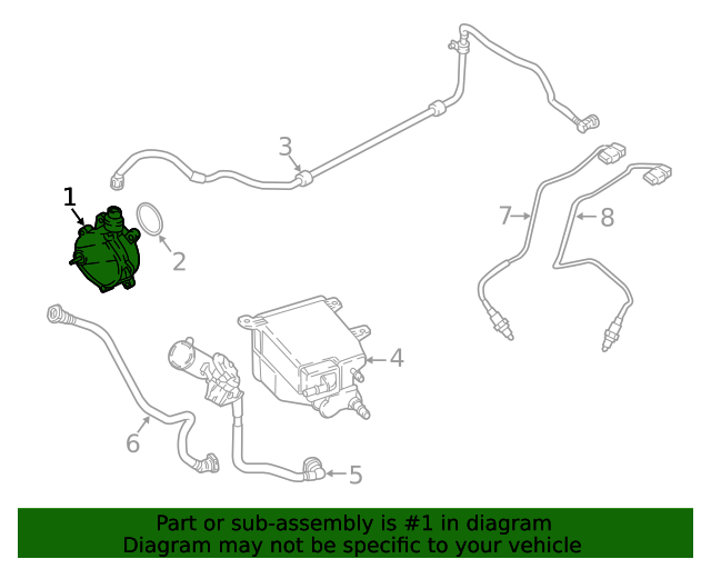11668634216 - 2017-2022 BMW M760i xDrive Vacuum Pump (11-66-8-634 