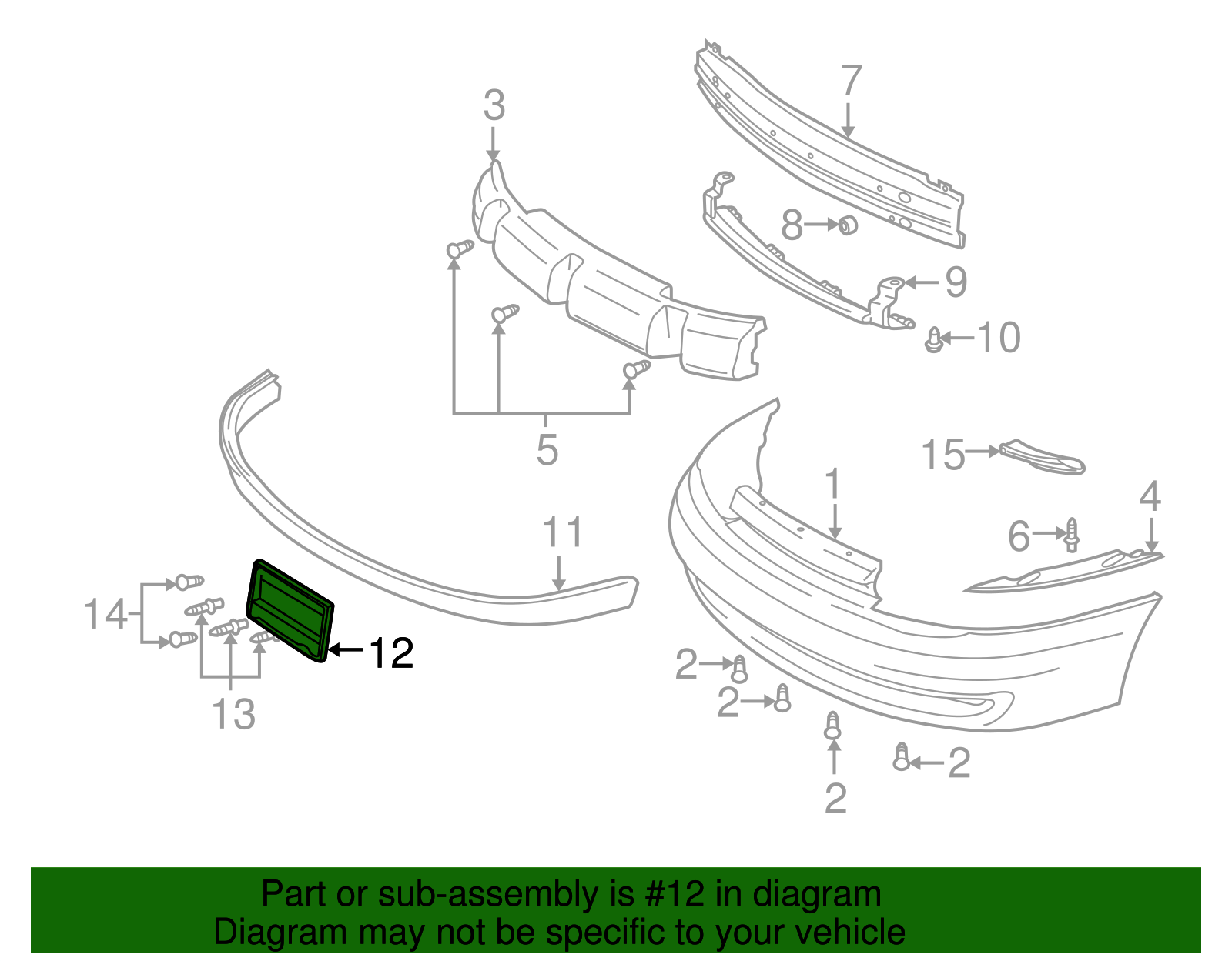 Bracket, Front License Plt - GM (90584247)