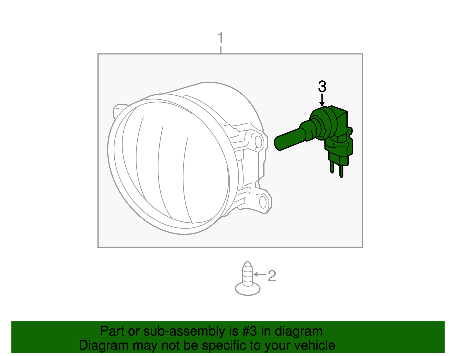 Fog Lamp Bulb - Scion (90981-13081)