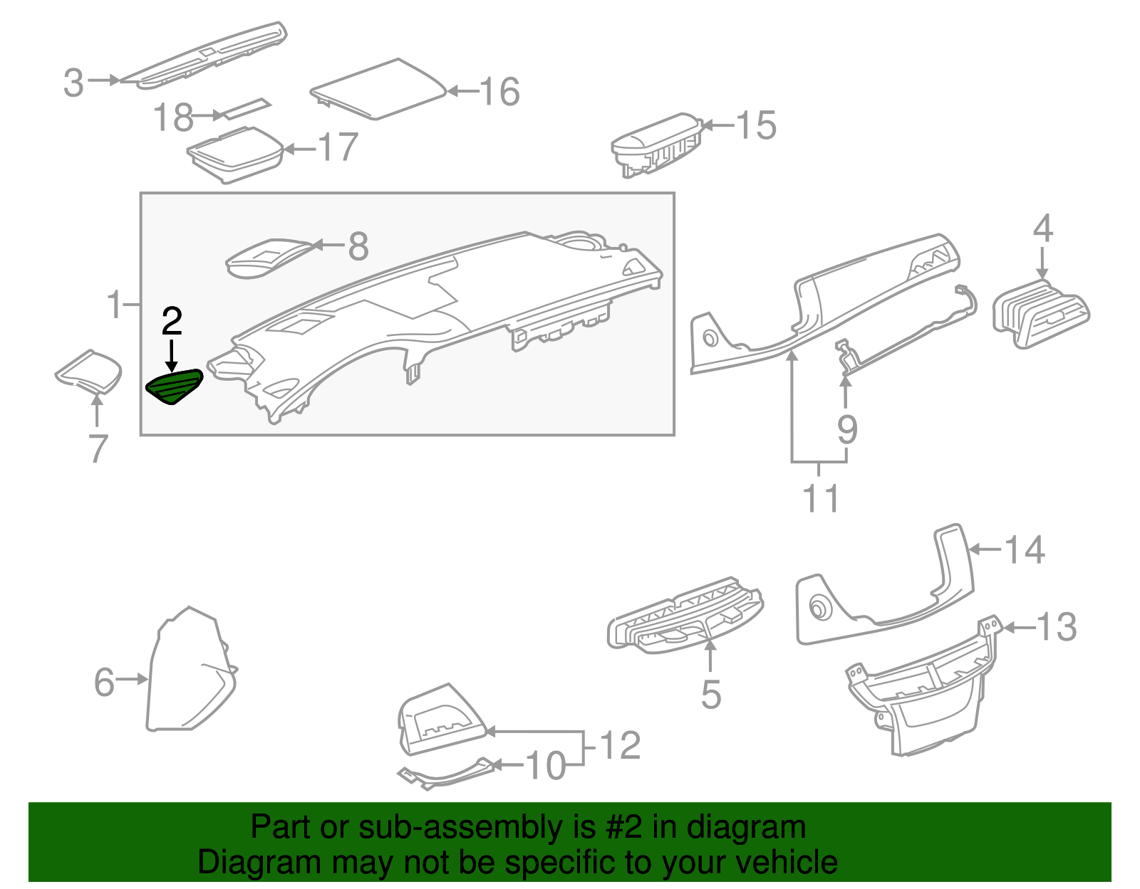 F Grille - GM (84086703)