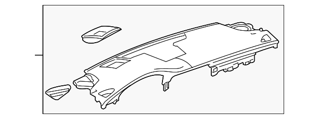 Jet Black Instrument Panel Upper Trim Panel - GM (84049643)