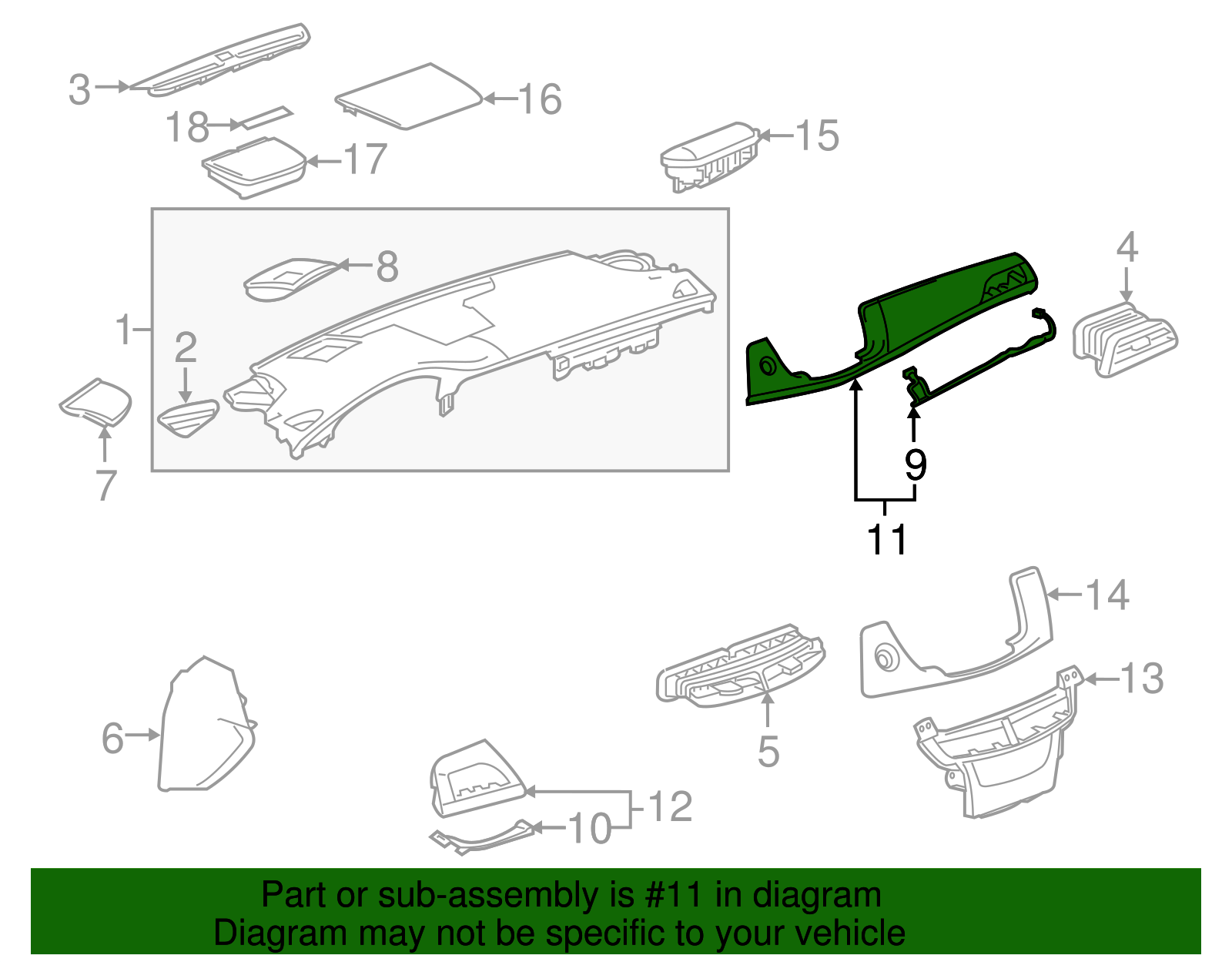 F Applique - Cadillac (84115981)