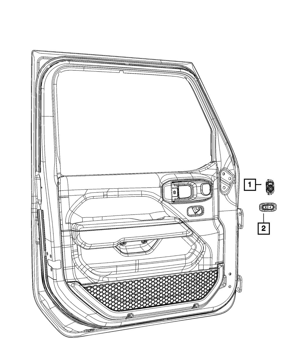 Interrupteur Rétroviseur Pour Jeep Wrangler 2011-2018 & Dodge Challenger 2011-2014 - 8 Broches, Réf. 56046631AA - 6