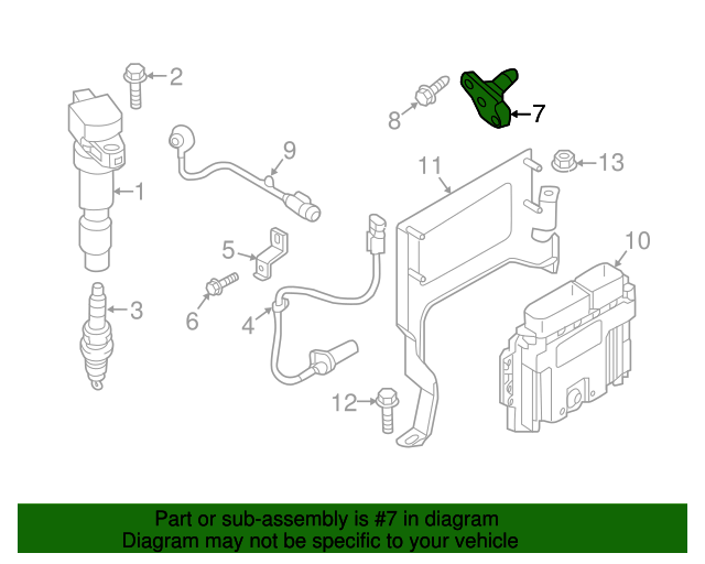 393502E600 Camshaft Position Sensor 20172020 Kia Optima Kia.Parts Store