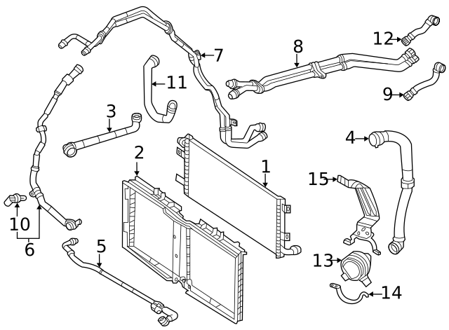 167-501-63-03 - Water Feed Tube For 2021-2024 Mercedes-Benz GLE 53 