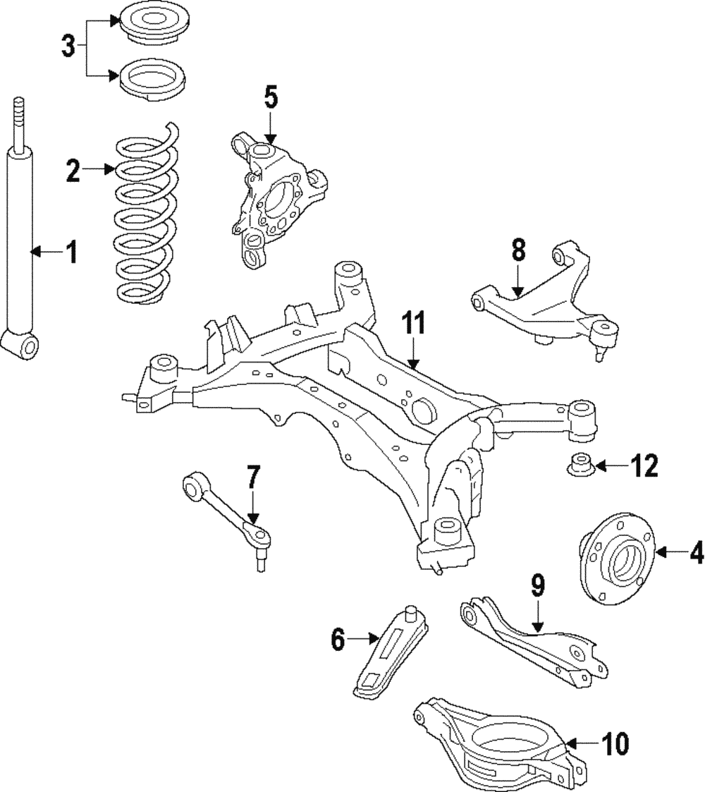 Genuine Nissan Spring Seat 55036-8J010