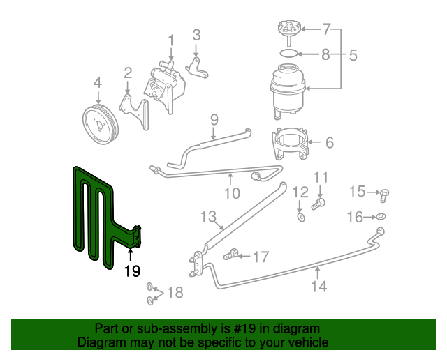 Genuine BMW 17111141819 Power Steering Oil Cooler FREE Shipping