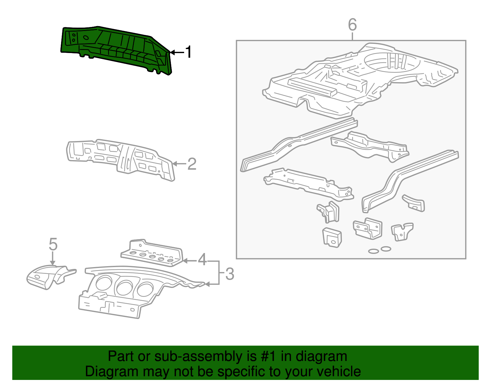 Rear Body Panel - Ford (YF1Z-5440320-CA)